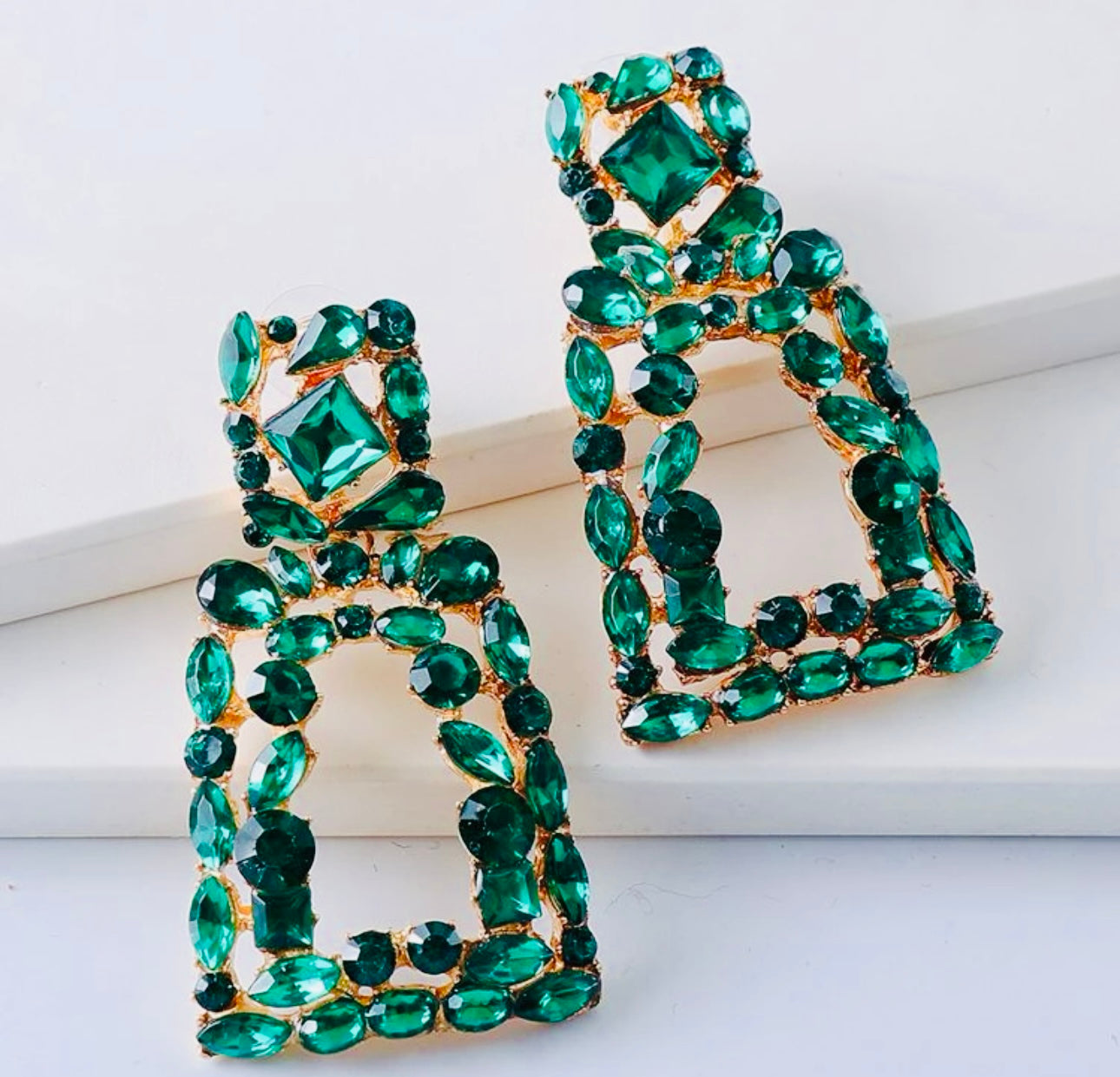 Green Regal Earrings