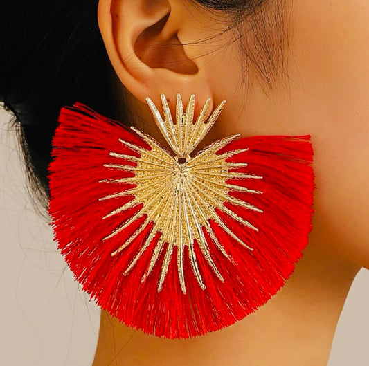 Cardinal Heart Breeze Earrings