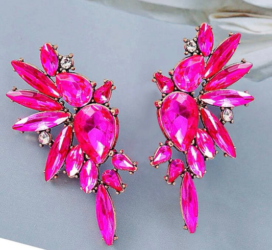 Dazzling Fuchsia Earrings